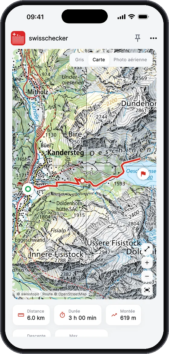 Chaque trajet. Sur la carte.